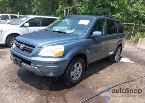 2005 Honda Pilot Ex-L from USA, damaged, VIN 5FNYF185X5B045575